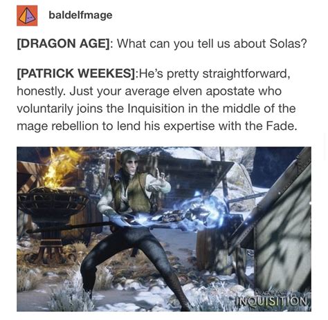 Dragon Age Inquisition Local Man Ruins Everything Solas Meme 的图像结果