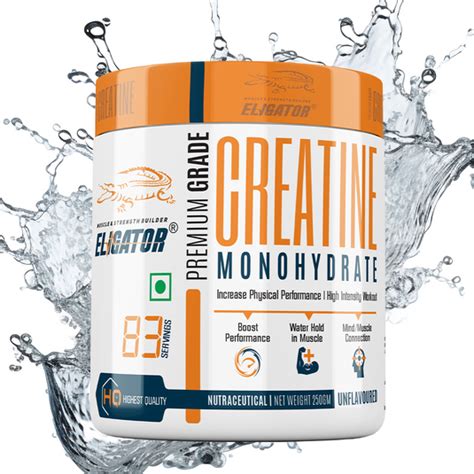 Eligator Creatine Monohydrate Unflavoured – HERCULES NUTRA PRIVATE ...