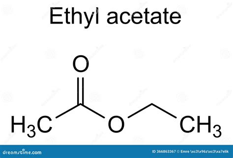 Ethyl Acetate, Ethyl Ethanoate, C4H8O2 Molecule. It Is Acetate Ester ...