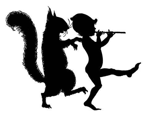 Vintage silhouette clip art