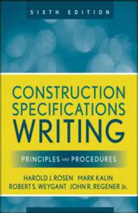 Construction Specifications Writing 6th Edition: Buy Construction ...