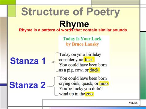 Image result for Poetry Structure