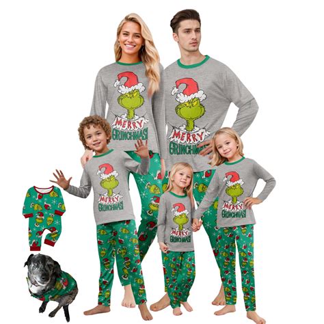 Christmas Family Matching Pajamas Grinch, Grinch Pajamas for Family ...