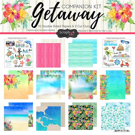Scrapbook Customs Getaway Paper Pack Kit : Amazon.in: Home & Kitchen