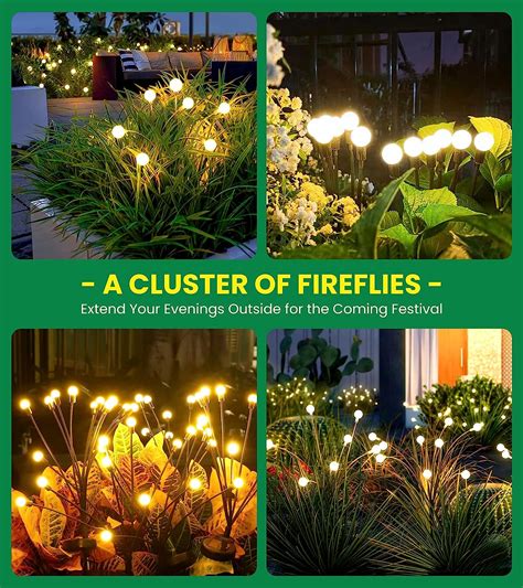 Buy URAGO Super Bright Solar Powered Firefly Lights, High Flexibility ...