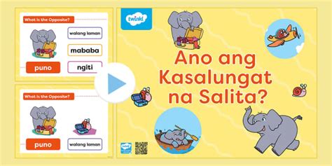 Ano ang Kasalungat na Salita? | Grade 1 | Twinkl - Twinkl
