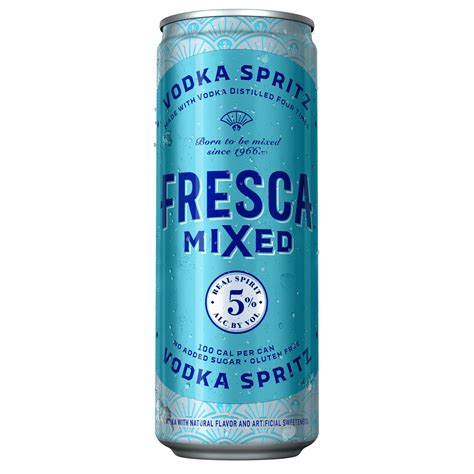 Fresca Mixed Vodka Spritz Ready to Drink Gluten-Free Canned Cocktail, 4 ...