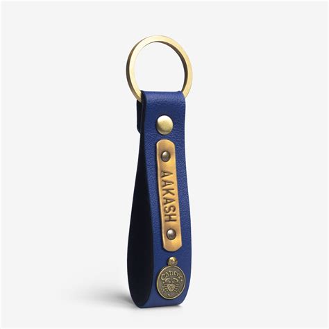 Buy Personalized Dark Blue Keychain Online