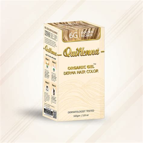 QH+ QuikHenna CLINICA Organic Gel Innovative Derma Hair Color 165gm- 6G ...