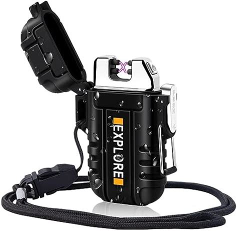 Lcfun Waterproof Outdoor Windproof Dual Arc Electric Lighter ...