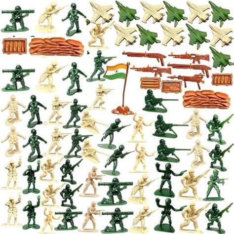 Buy HINATI Miniature Military Figure Set of Soldiers, Fighter Plane ...