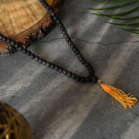 108+1 Divya Karungali Mala - Natural Ebony Wood Beads (Govt. Certified ...