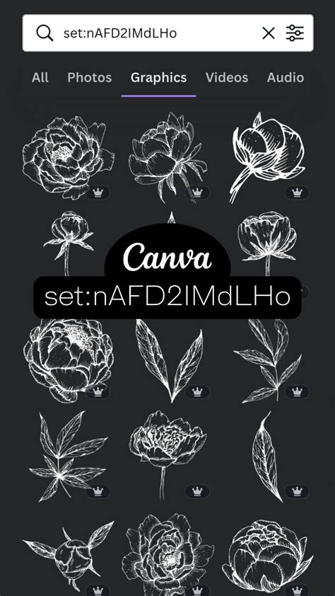 My 50 Favourite FLORAL ELEMENT Sets on Canva | Gabrielle Scarlett | Graphic shapes design ...