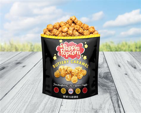 Buttery Caramel – Individual Size – Poppin Popcorn