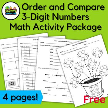 Image result for Ordering Whole Number Worksheet Printable