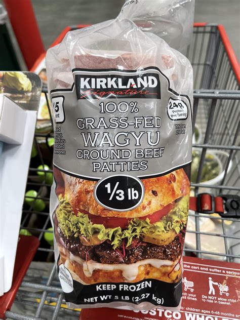 Kirkland Signature 100 Grass-fed Wagyu Beef Patties Discounted Price ...