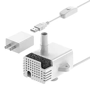 Loomla Replacement Pump for Bellflower Water Fountain Pet Fountain ...