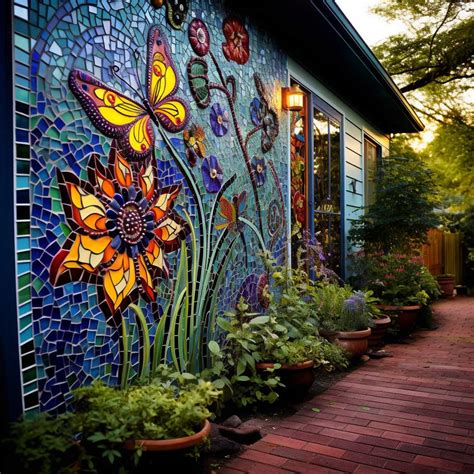 Mosaic Garden Wall Ideas Outdoor Mosaic Art At Its Best