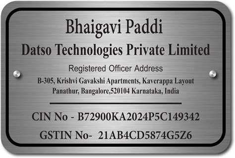 Welcomewallz Custom Name Board | Personalized Business Name Plate With ...