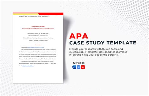 Image result for Case Study Paper Examples APA Format