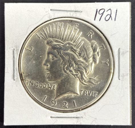 Lot - 1921 Peace Silver Dollar Coin