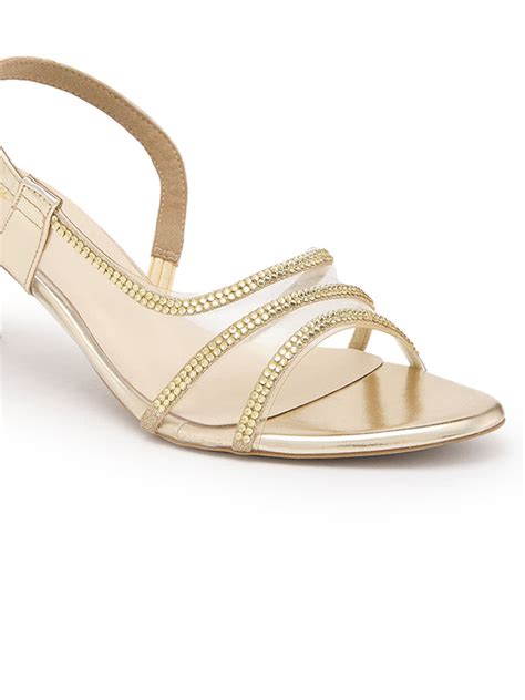 Shop Rocia By Regal Gold Women Diamond Embellished Stilettos Online