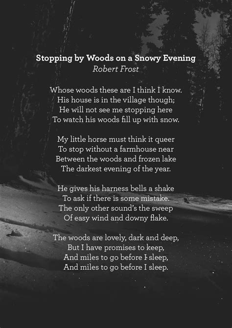 Stopping by Woods on a Snowy Evening by Robert Frost