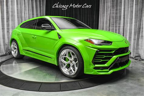 Used 2021 Lamborghini Urus SUV Verde Mantis Pearl! NOVITEC WIDEBODY! Ryft Exhaust! 42K+ in ...