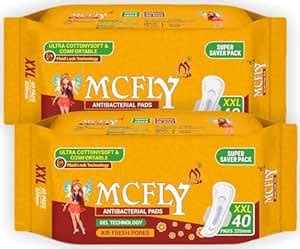 Buy Sanitary Napkin Pads with Cottony-Soft Top Layer for Women (40 Pads ...