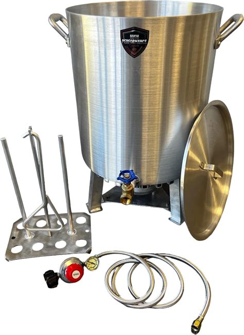 Amazon.com: 60 Qt Dual Turkey Fryer Pot With Drain Valve/Lid & Turkey ...