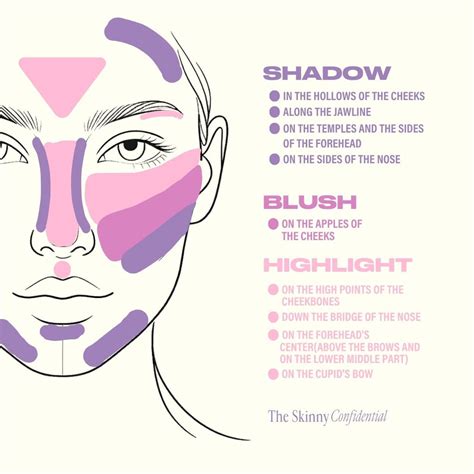 Image result for Makeup Contour Chart