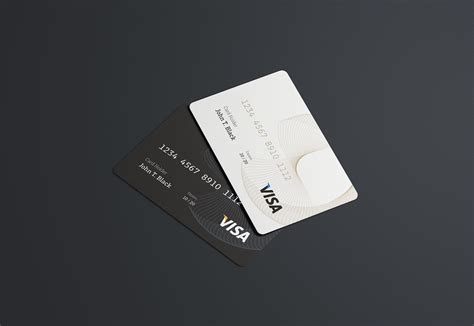 银行卡/信用卡外观设计样机模板 PSD Credit Card Mockup – 设计小咖