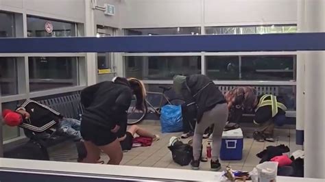 Video from Edmonton bus station of addicts 'fentanyl folding' goes ...