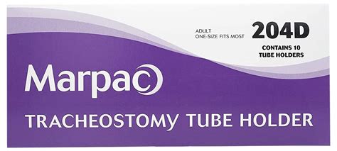 MARPAC INCORPORATED TRACHEOSTOMY Tube Holders, Adult, ONE Size FITS ...