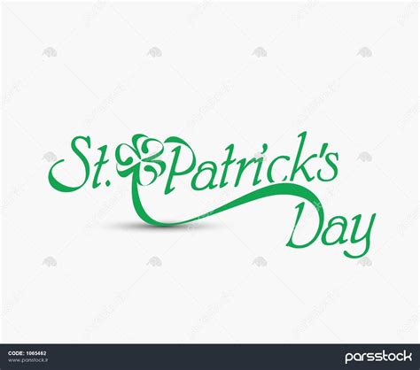 طراحی تایپوگرافی روز سنت پاتریک 1065462