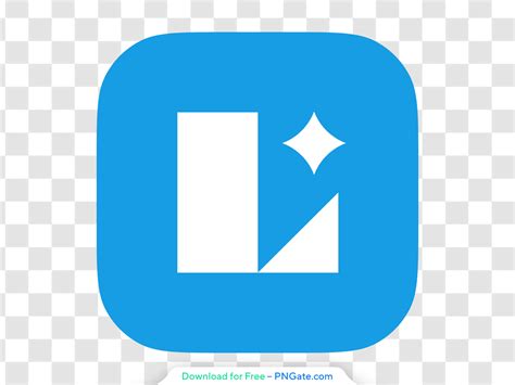 Luminar AI Blue White Squircle Icon Free PNG - PNGate