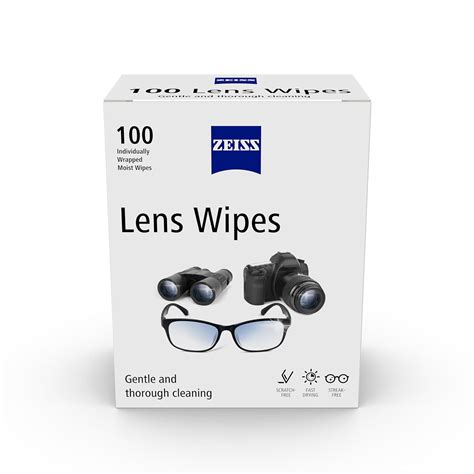 ZEISS Lens Wipes 100 Count- Pack of 1| Lens Cleaner - Perfect for ...