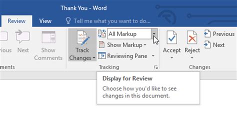 Image result for Using Track Changes in Word
