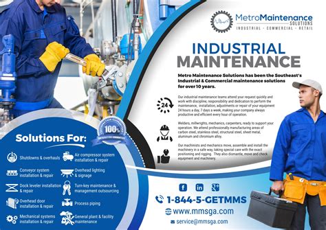 Modern, Professional, Maintenance Flyer Design for Metro Maintenance ...
