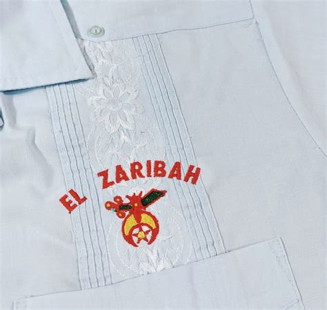 80s guayabera freemasonry shriner embroidery cuba shirt 小岩店 | What’z up
