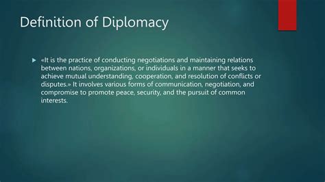 What is Diplomacy, Presentation on Diplomacy.pptx