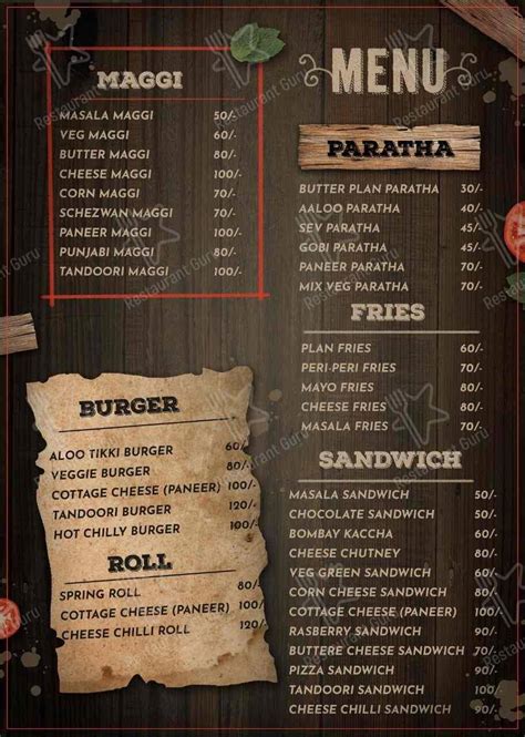 Menu at Orra All Day Cafe, Indore