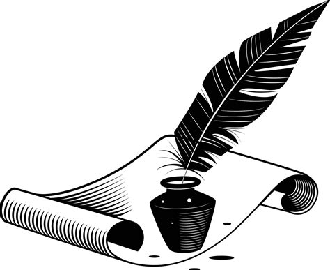 Clip Art Quill Pen And Ink at Logan Storkey blog