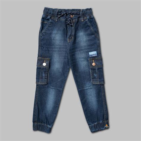 Buy Blue Denim Jogger for Boys – Mumkins