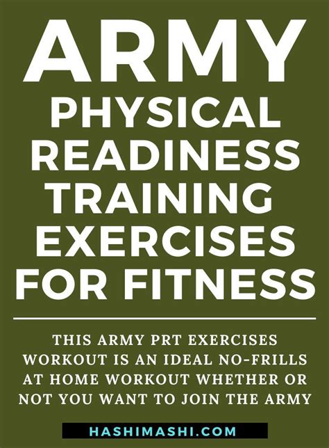 Army PRT Exercises - Physical Readiness Training to Get Fit! | Army ...