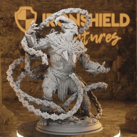 Chain Devils of the Nosmeni Demon Commander Figure 12k + Free Print 3D ...