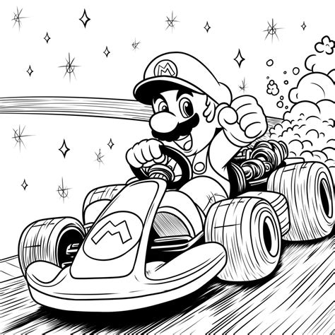 Mario Kart Coloring Pages [2025]
