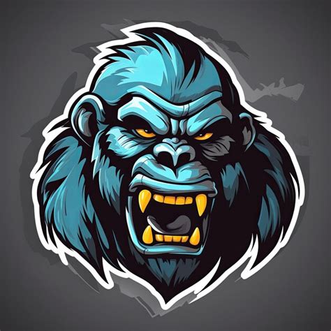 Vector of gorilla mascot logo design | Premium AI-generated image