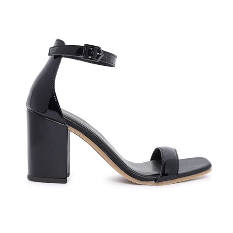Black Comfort Slip On Block Heels N91221 - Pepitoes