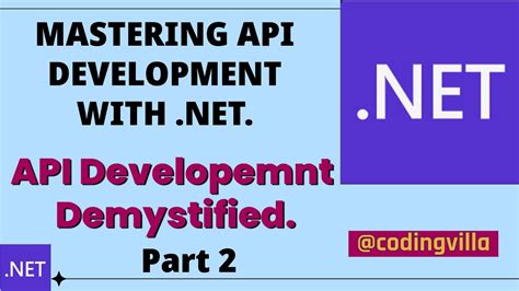 API .Net Tutorials On YouTube 的图像结果
